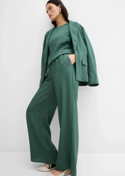 Hose aus aus strukturiertem Crinkle-Viskose-Mix