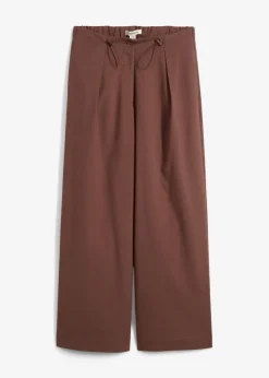 Hose mit funktionalen Details aus Viskose-Mix