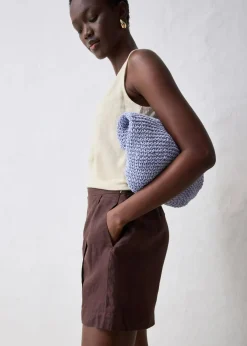 Hosenrock aus reinem Leinen