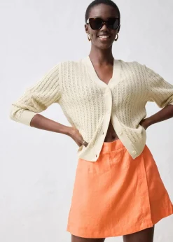 Hosenrock aus reinem Leinen