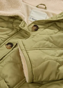 3-in-1 Leichte Umstandsjacke mit Teddyfutter und Trageeinsatz