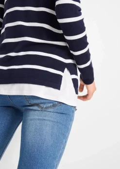 2-in-1 leichter Umstands- und Stillpullover