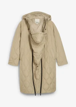 3-in-1 mittelwarm gesteppter Umstands-und Tragemantel