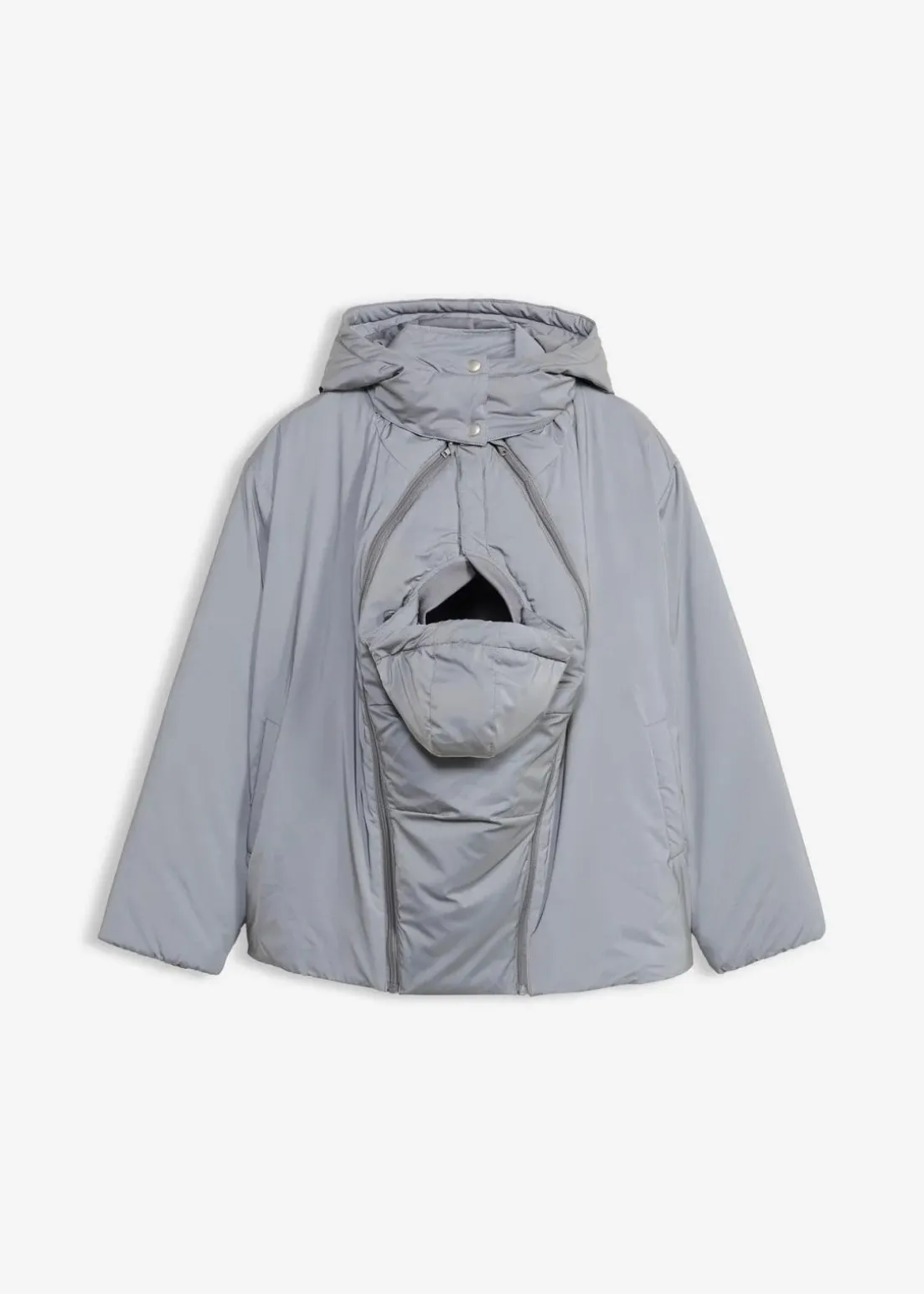 3-in-1 Reflektierende Umstandsjacke mit Trage- und Schwangerschaftseinsatz