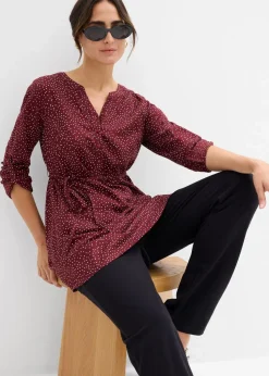 2-in-1 Umstands- und Stillblusenkleid aus fließender Viskose