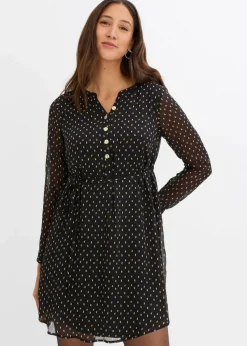 2-in-1 Umstands- und Stillkleid aus Chiffon