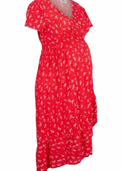 2-in-1 Umstands- und Stillkleid aus Viskose- Crepe