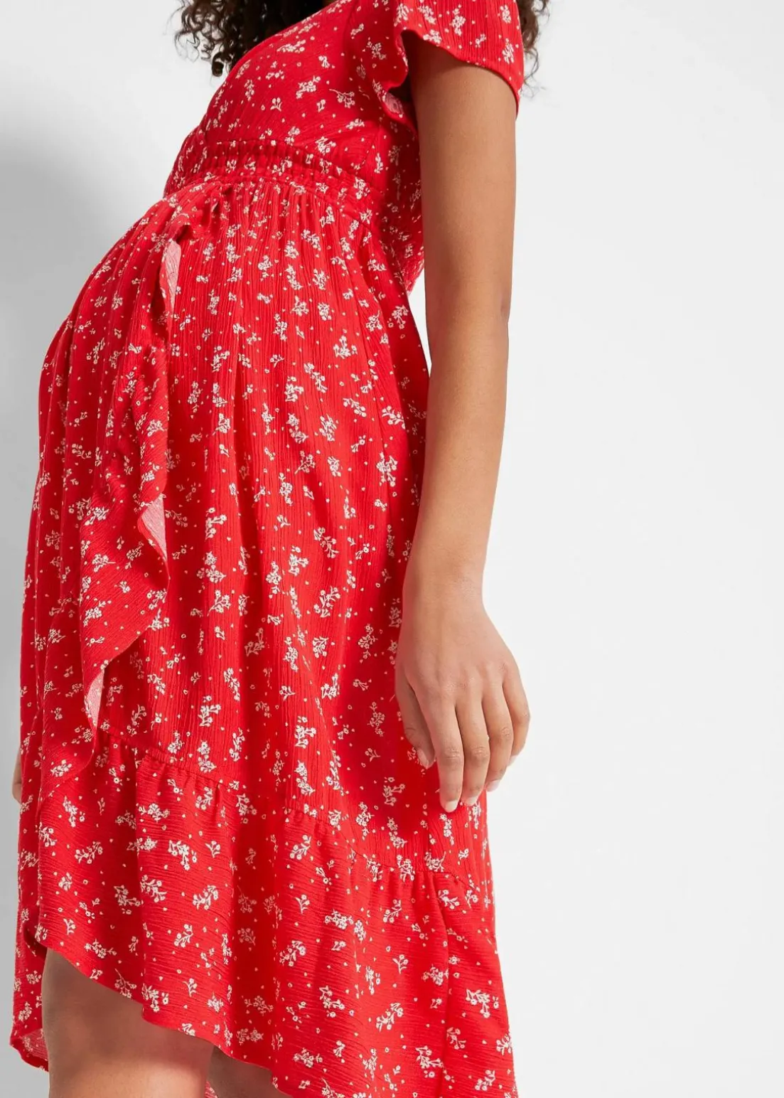 2-in-1 Umstands- und Stillkleid aus Viskose- Crepe