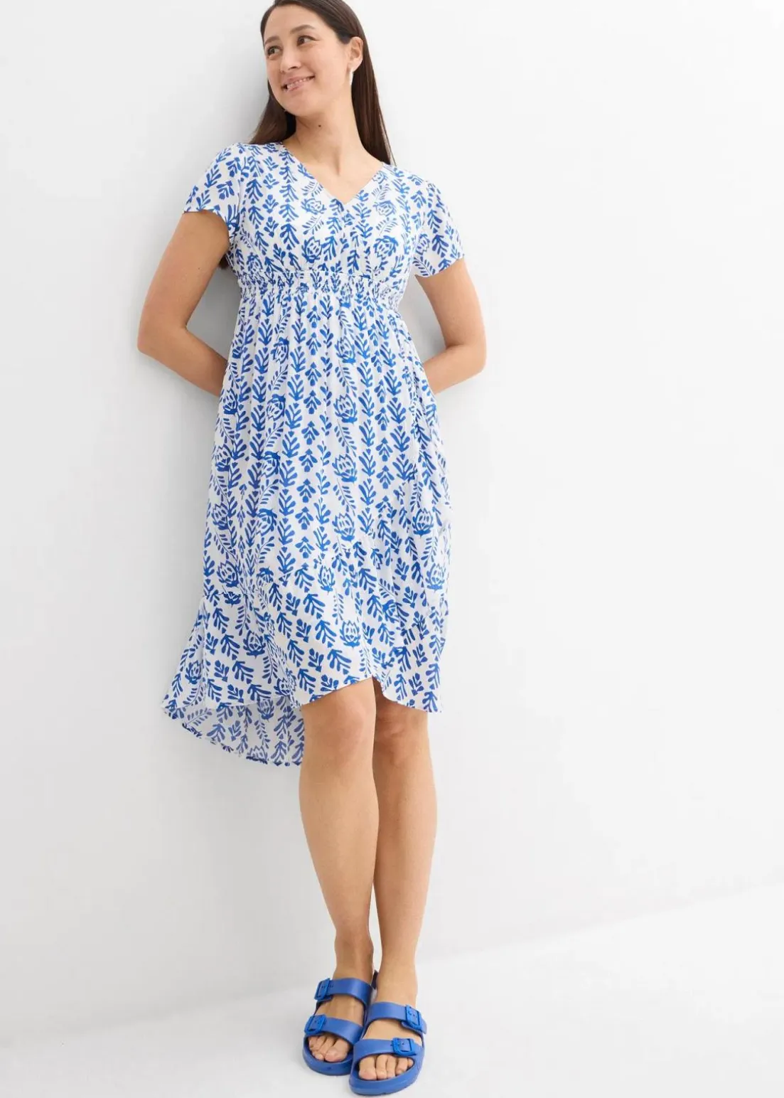 2-in-1 Umstands- und Stillkleid aus fließender Viskose