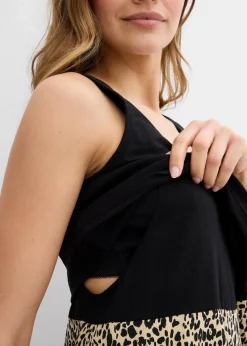 2-in-1 Umstands- und Stillkleid aus Baumwolljersey