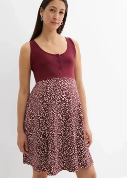 2-in-1 Umstands- und Stillkleid aus Bio-Baumwolle