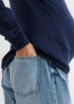 2-in-1 Umstands- und Stillpullover aus reiner Bio-Baumwolle