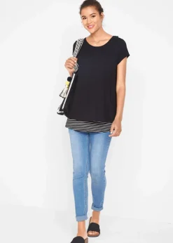 2-in-1 Umstands- und Stillshirt aus Viskose