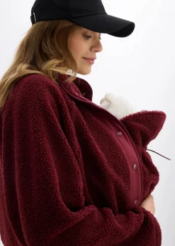 3-in-1 Umstands- und Tragejacke aus Teddyfleece