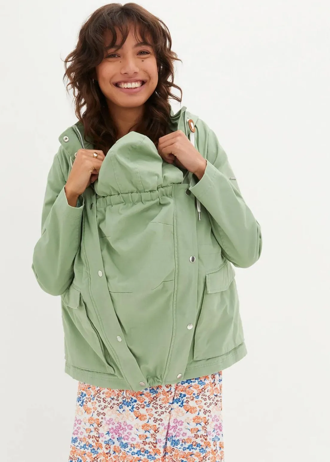 3-in-1 Umstandsjacke mit Trageeinsatz