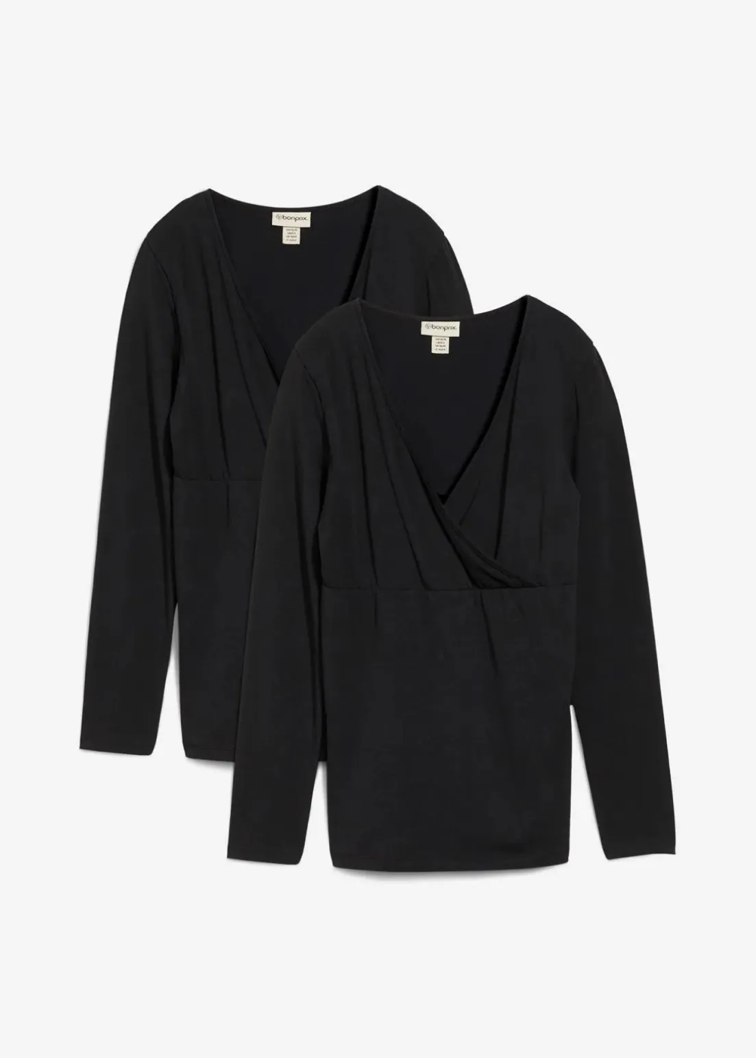 2-in-1 Umstandsshirts und Stillshirts aus Bio-Baumwolle (2er Pack)