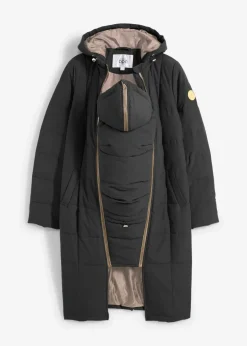 3-in-1 Umstandssteppmantel und Tragemantel mit recyceltem Polyester