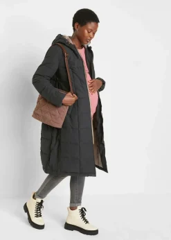 3-in-1 Umstandssteppmantel und Tragemantel mit recyceltem Polyester