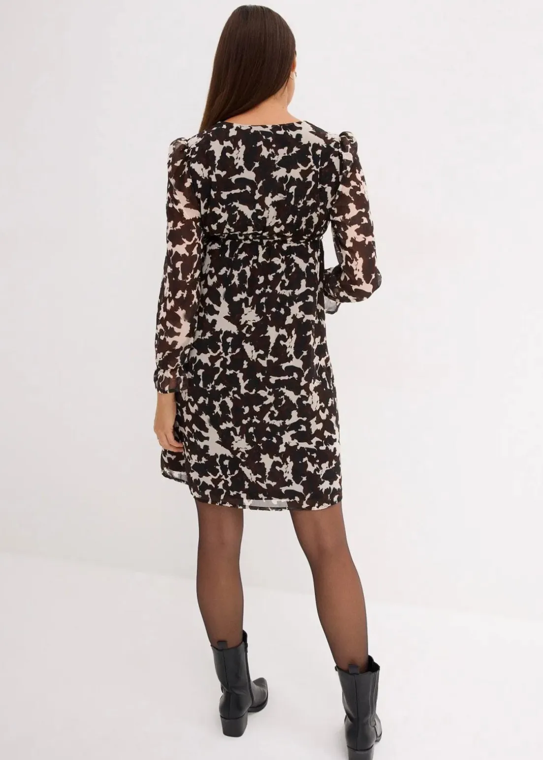 2-in-1 Umstands-und Stillkleid aus Chiffon