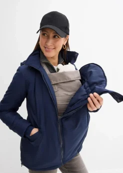 3-in-1 wasserabweisende Umstandsjacke mit Trageeinsatz