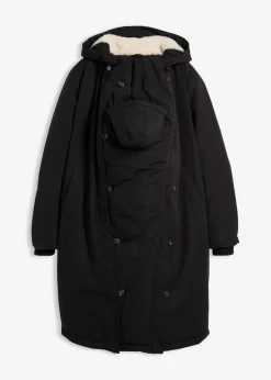 3-in-1 wattierter Umstandsmantel mit Trageeinsatz