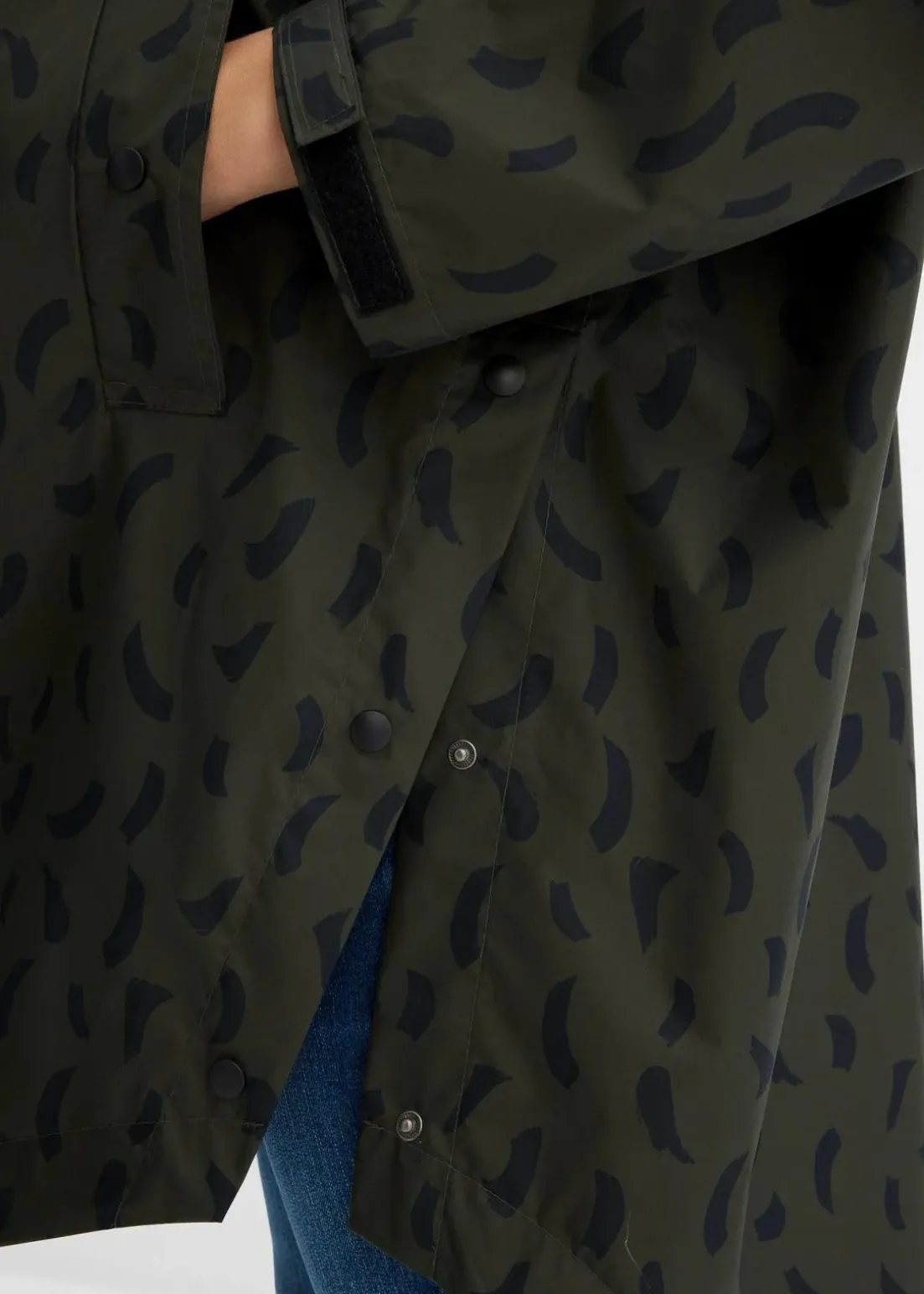 3-in-1 wetterfestes Umstands-Regencape mit Trageeinsatz mit Beutel