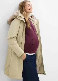 3-in-1 wind-und wasserdichter Umstandsmantel mit Trageeinsatz