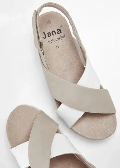 Jana Komfort-Plateau-Sandalen in bequemer Weite