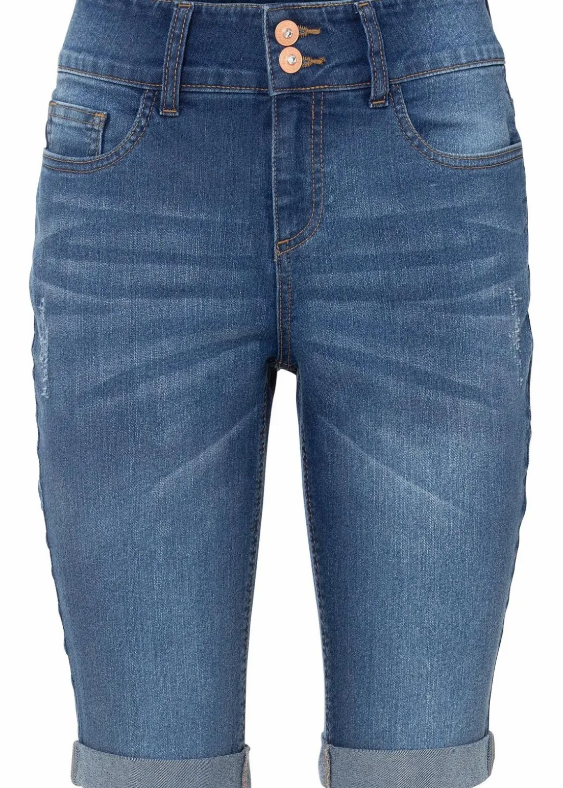 Jeans Bermuda Mid Waist