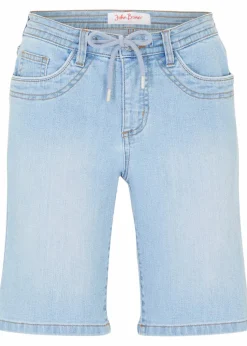 Jeans Bermuda Slim Fit Mid Waist