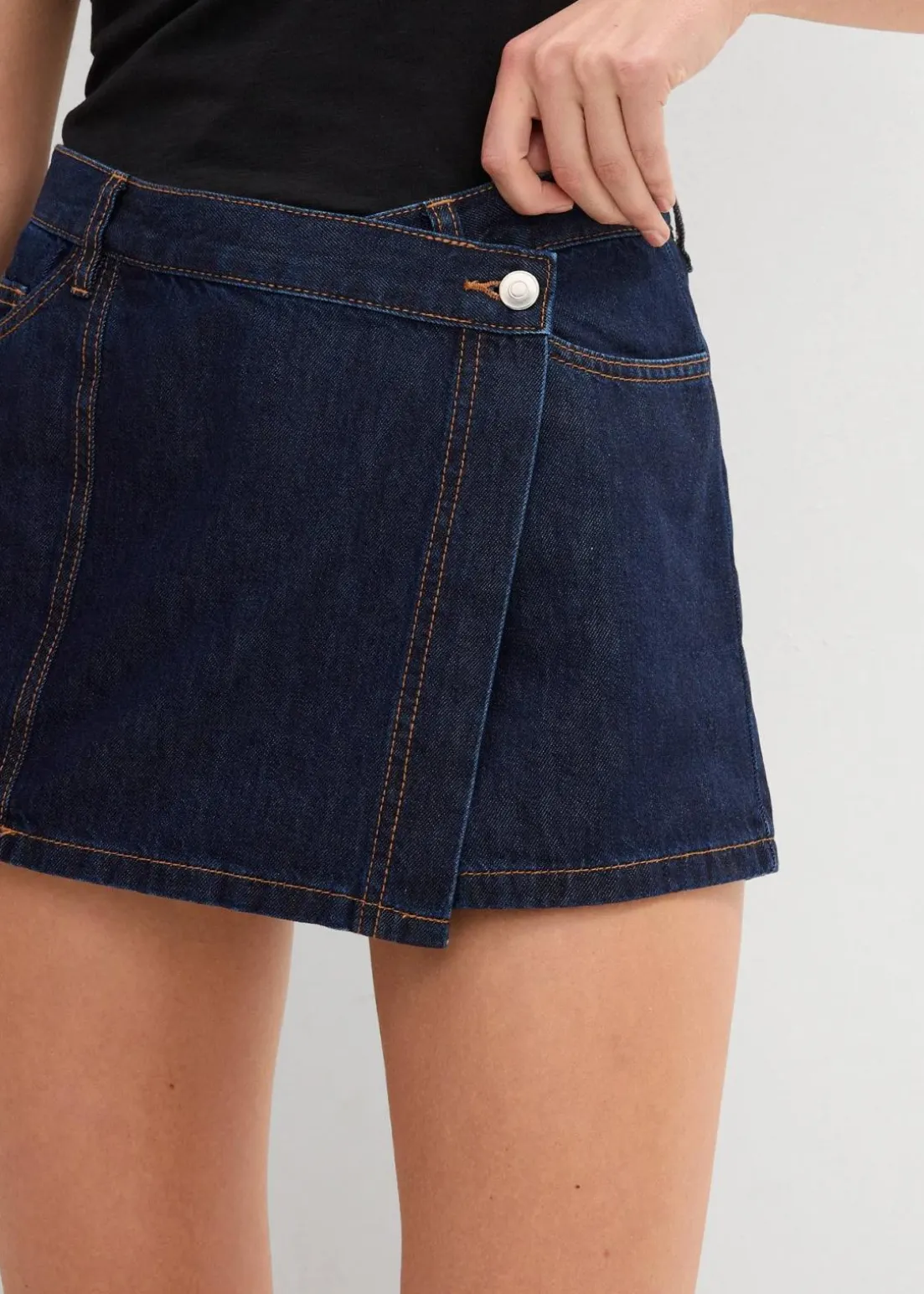 Jeans Hosenrock, Mid Waist