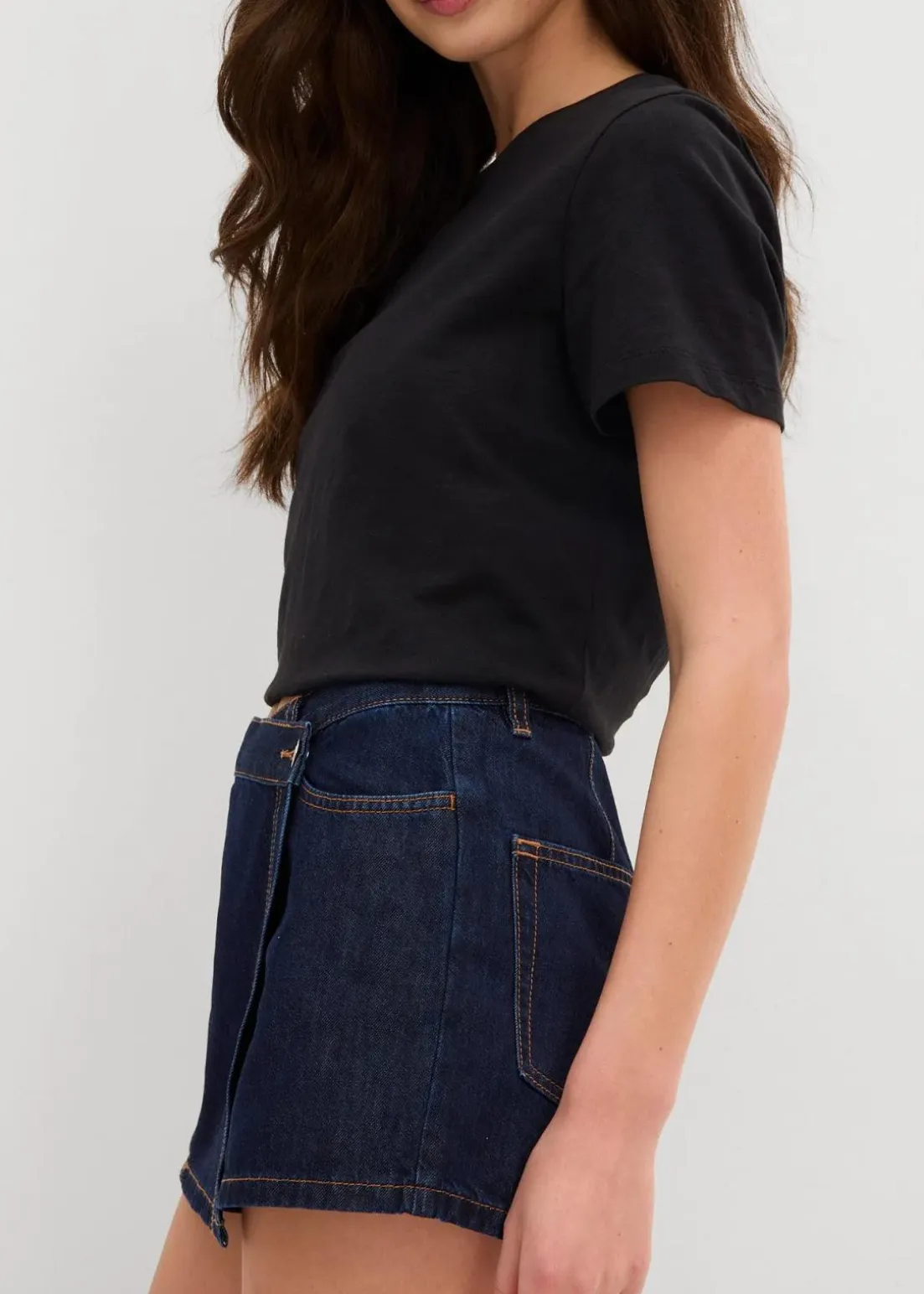 Jeans Hosenrock, Mid Waist