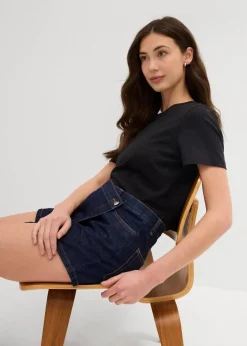 Jeans Hosenrock, Mid Waist