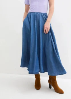 Jeans Rock, High Waist, Bequembund