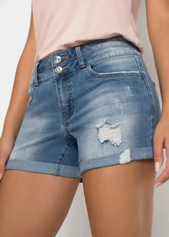 Jeans Shorts Mid Waist