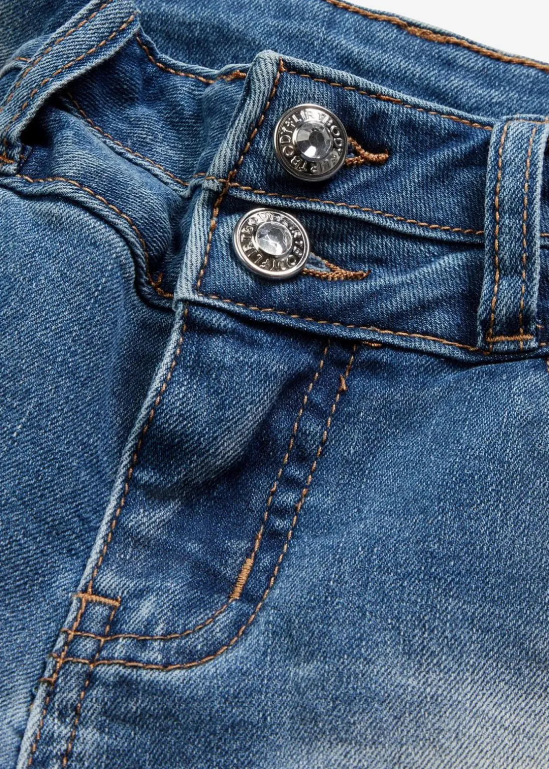 Jeans Shorts Mid Waist