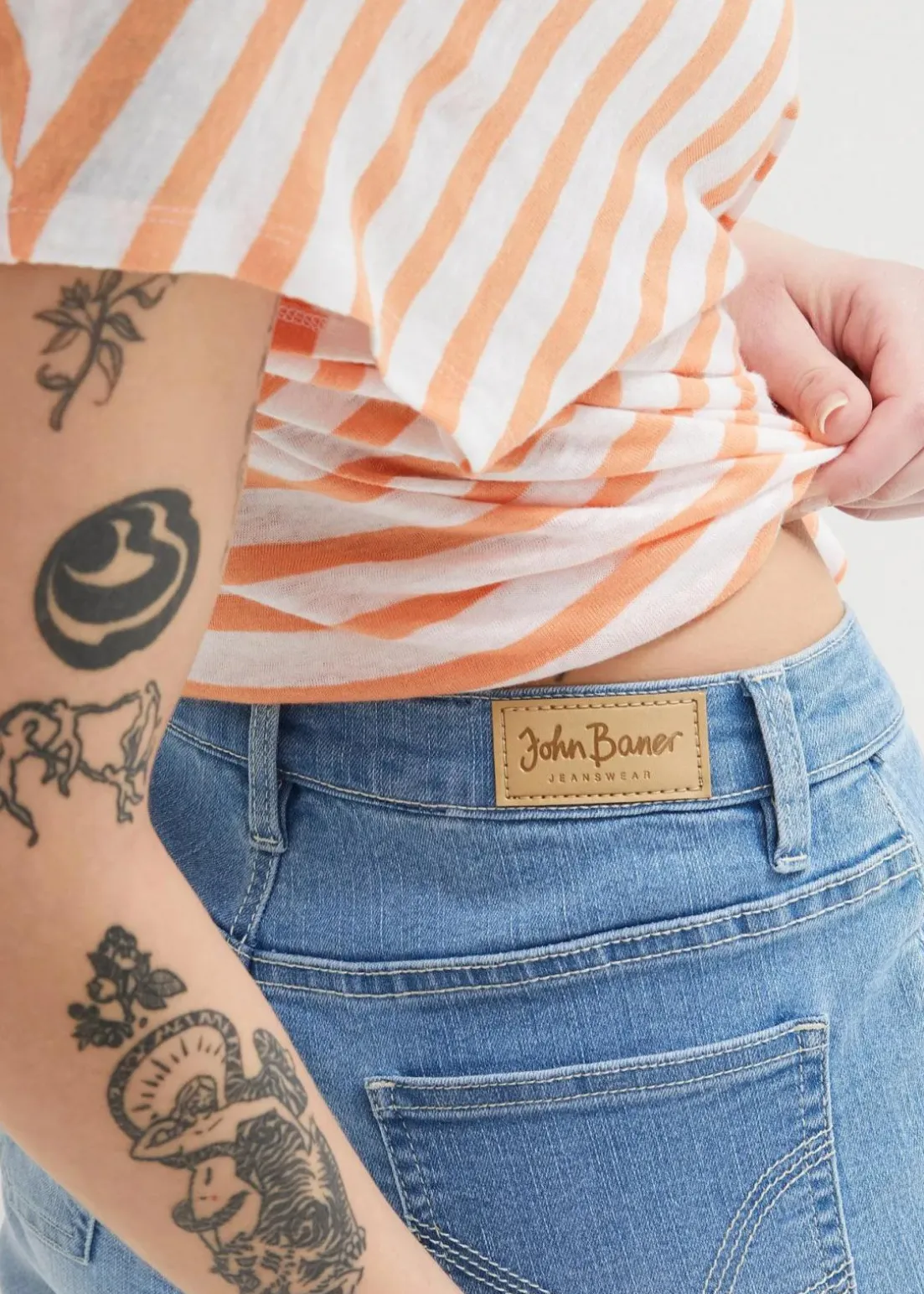 Jeans-Bermuda Mid Waist