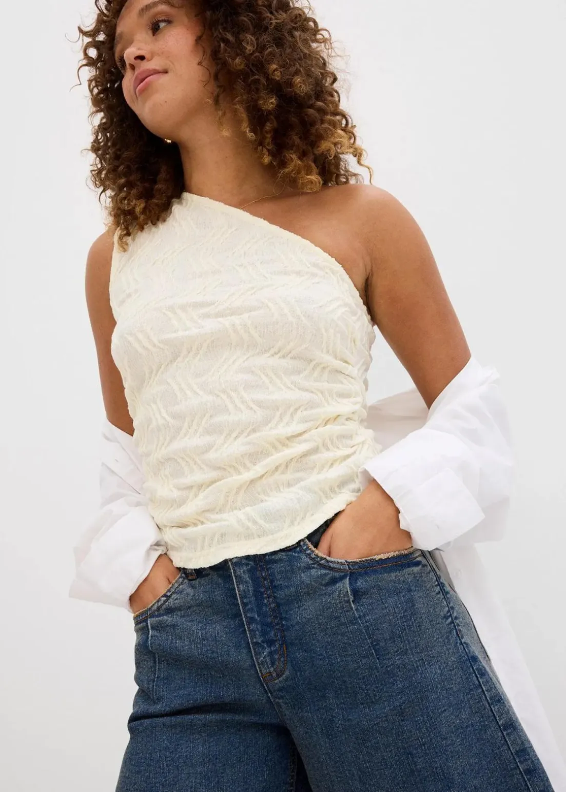 Jeans-Bermuda Mid Waist