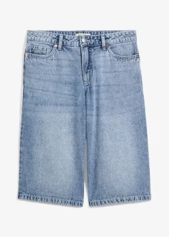 Jeans-Bermuda Mid Waist, Low Stretch