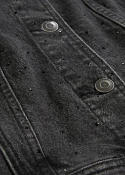 Jeansjacke mit Strass