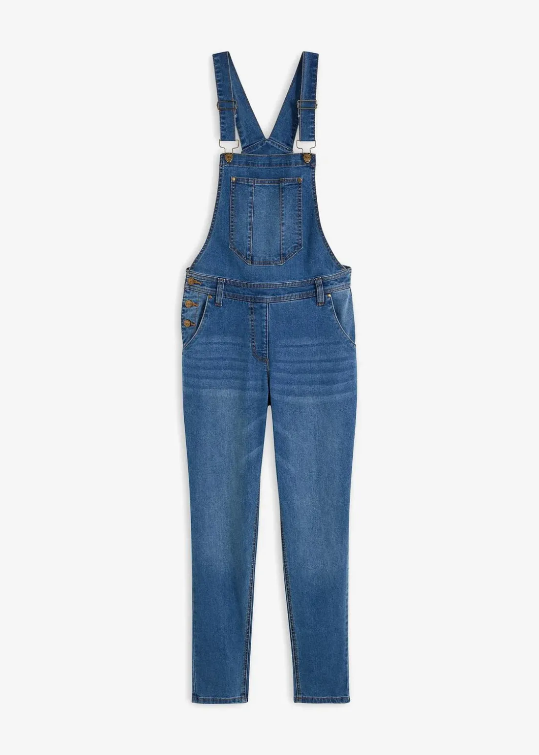 Jeans-Latzhose im Boyfriend Fit