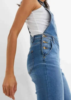 Jeans-Latzhose im Boyfriend Fit