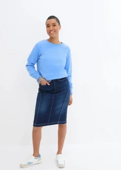 Jeansrock High Waist, Bequembund