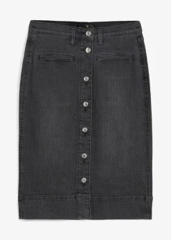 Jeansrock Mid Waist, Stretch