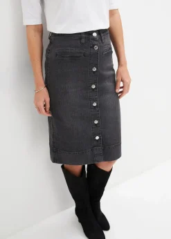 Jeansrock Mid Waist, Stretch