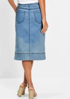 Jeansrock mit Knöpfen