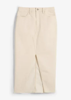 Jeansrock mit Schlitz