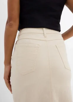 Jeansrock mit Schlitz