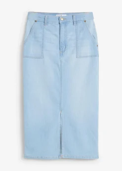 Jeansrock mit Schlitz