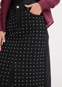 Jeansrock mit Strassapplikation